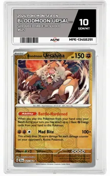 2024 POKEMON SFA EN SHROUDED FABLE-REV HOLO #025 Bloodmoon Ursaluna MPE 10 GEM/MT — graded card up for auction