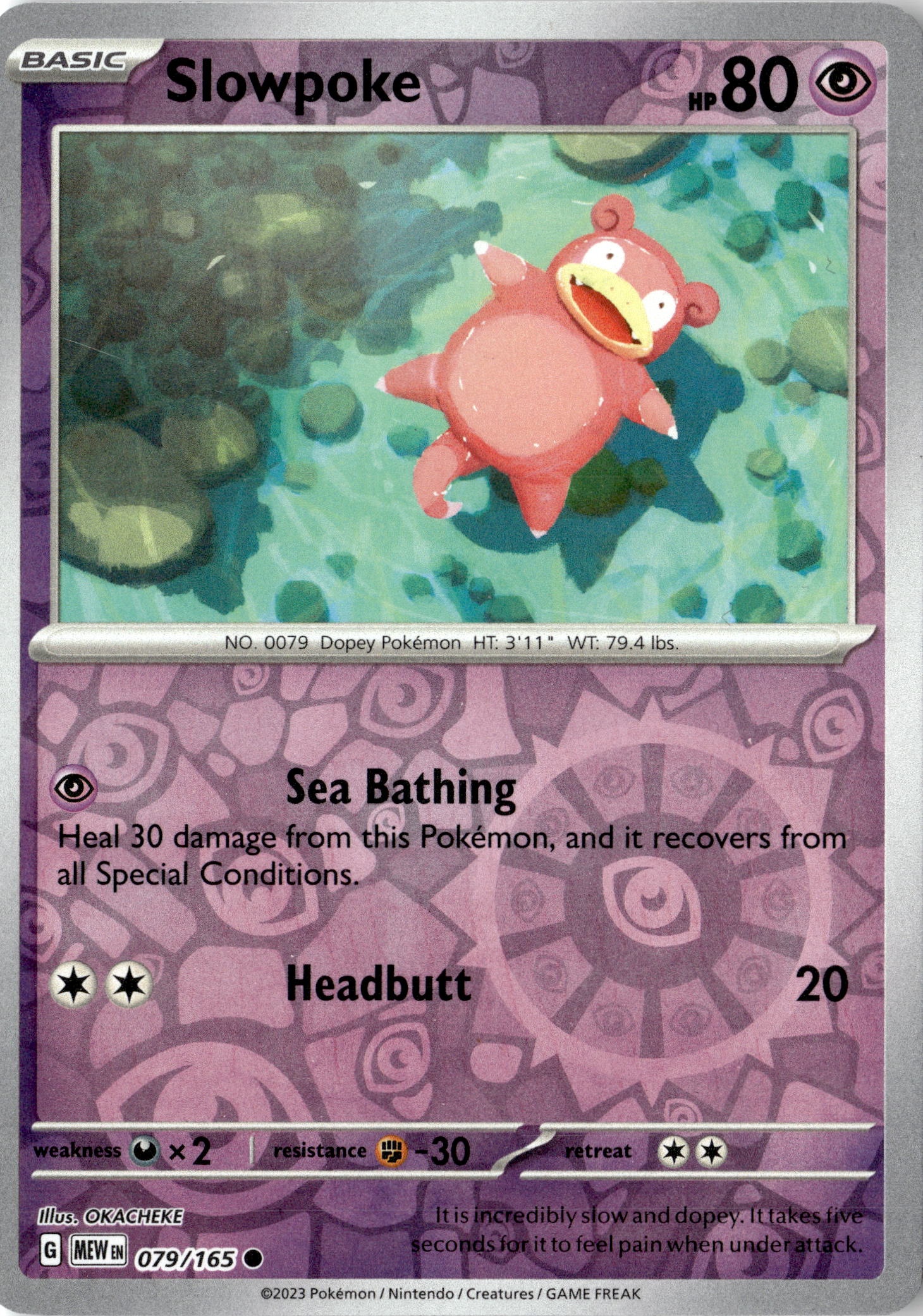 2023 Pokemon Mew En Slowpoke graded slab
