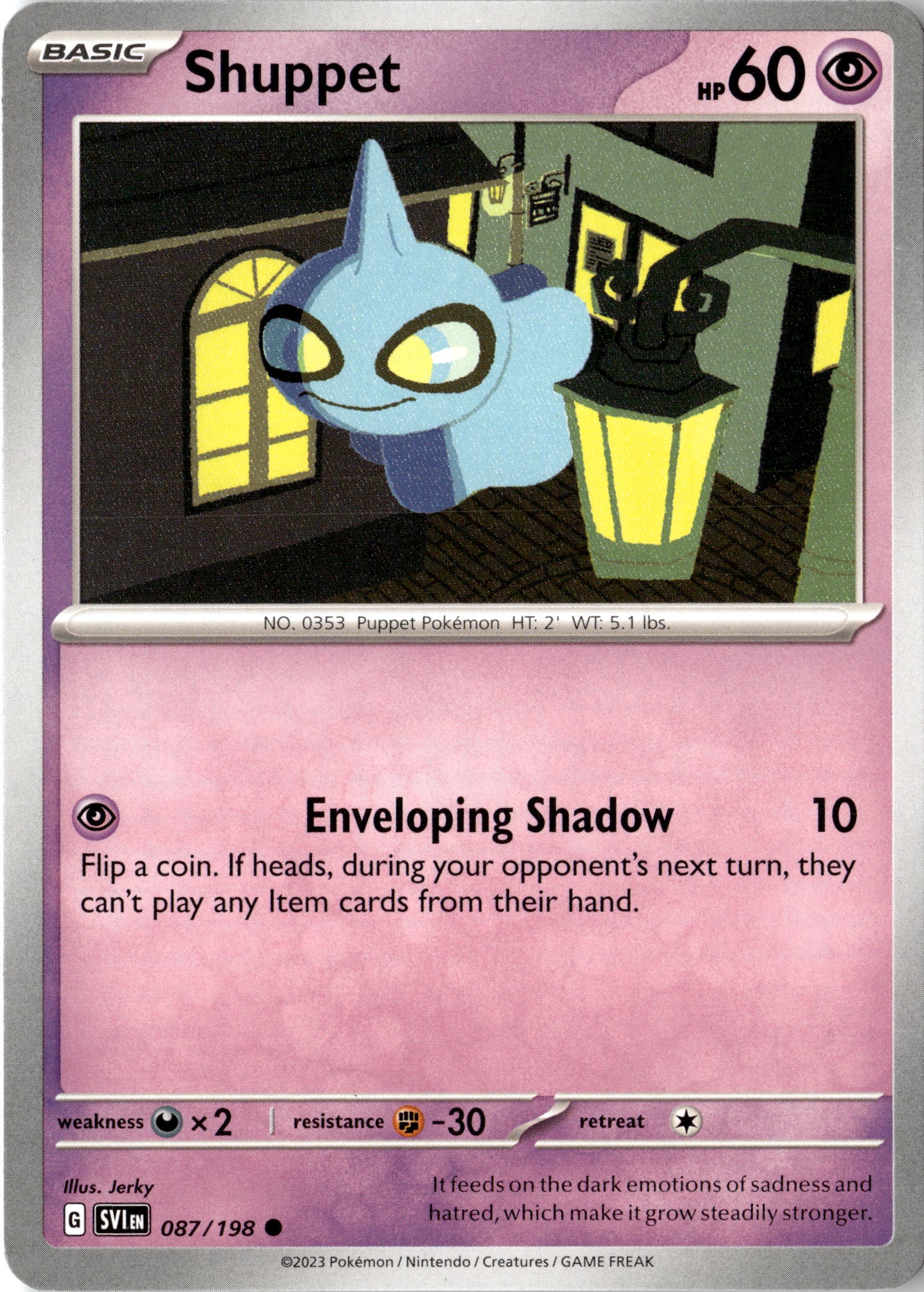 2023 Pokemon Sv1 En Shuppet graded slab