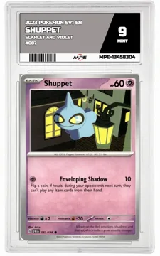 2023 POKEMON SV1 EN SCARLET AND VIOLET #087 SHUPPET MPE 9 MINT — graded card up for auction