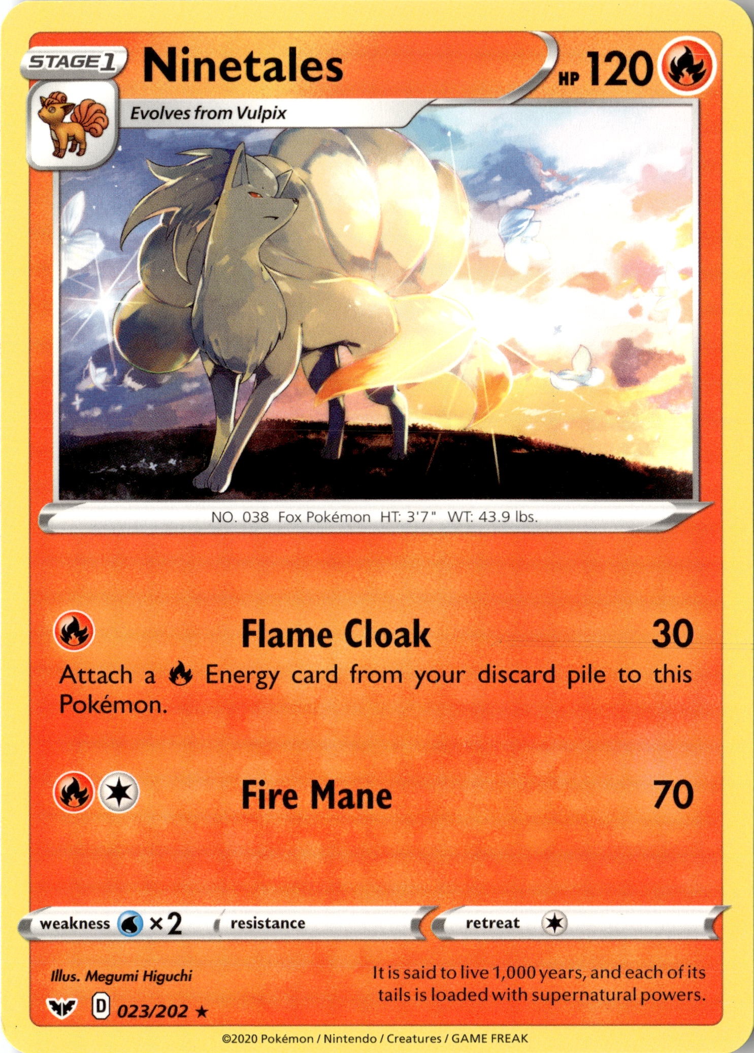 2020 Pokemon Ssh En Ninetales graded slab
