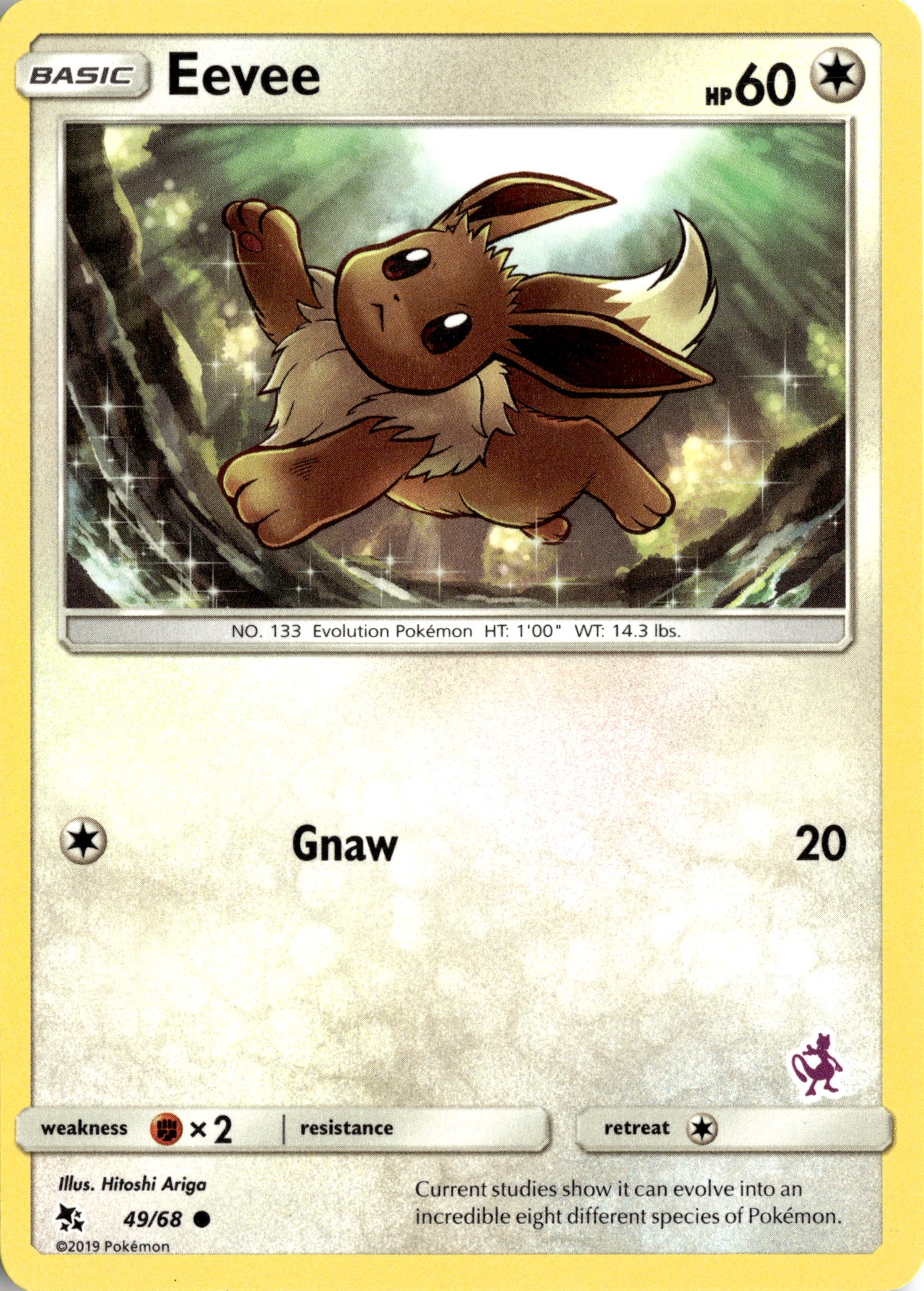 2019 Pokemon Hif En Eevee graded slab