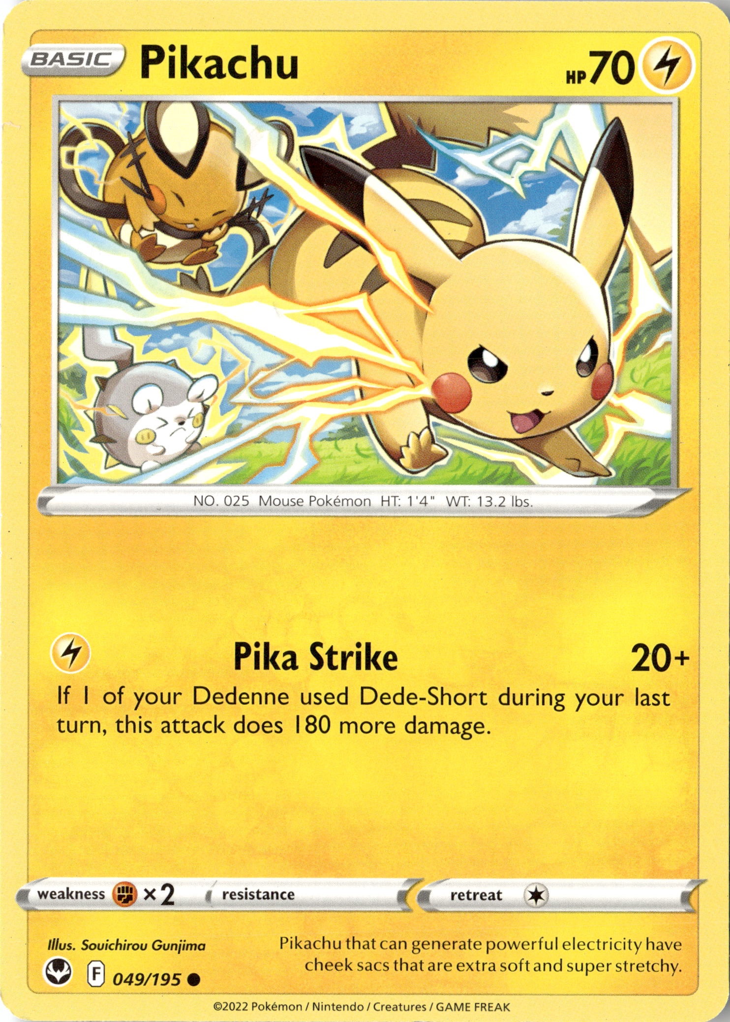 2022 Pokemon Sit En Pikachu graded slab