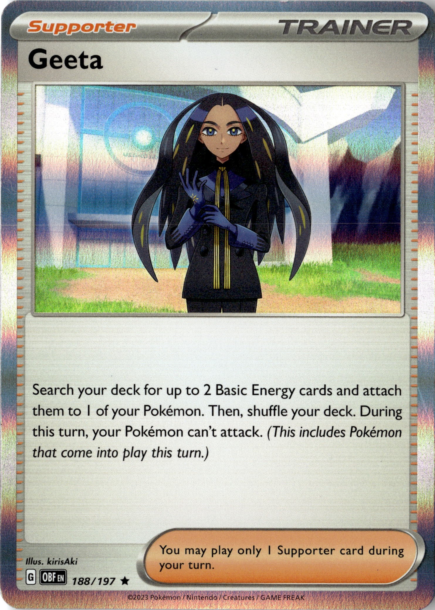 2023 Pokemon Obf En Geeta graded slab