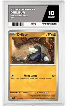 2023 POKEMON OBF EN OBSIDIAN FLAMES #111 Drilbur MPE 10 GEM/MT — graded card up for auction