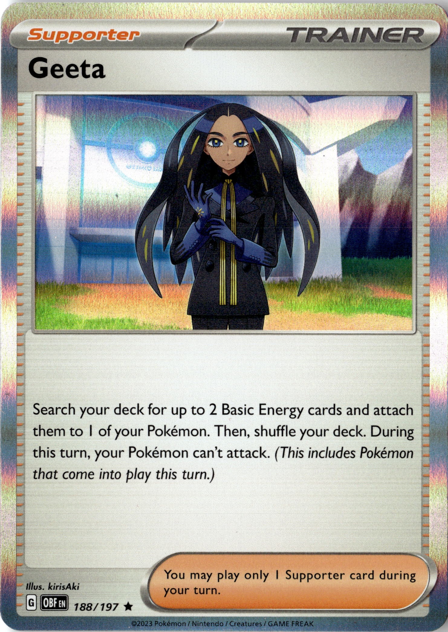 2023 Pokemon Obf En Geeta graded slab