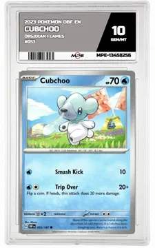 2023 POKEMON OBF EN OBSIDIAN FLAMES #053 Cubchoo MPE 10 GEM/MT — graded card up for auction