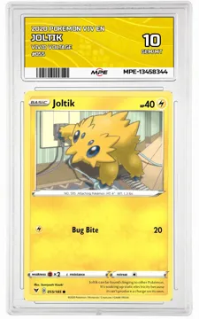 2020 POKEMON VIV EN VIVID VOLTAGE #055 Joltik MPE 10 GEM/MT — graded card up for auction