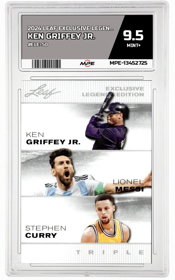 2024 LEAF EXCLUSIVE LEGENDS EDITION #ELE-50 KEN GRIFFEY JR. MPE 9.5 MINT+ — graded card auctioned from the MPE vault