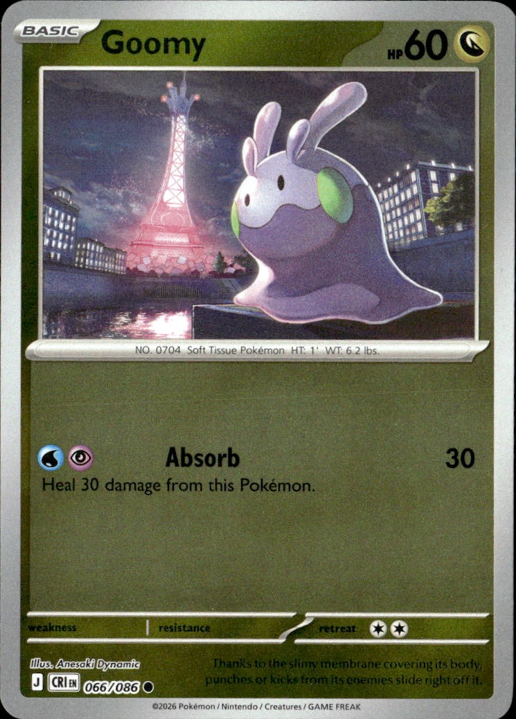 2026 Pokemon Cri En Goomy graded slab