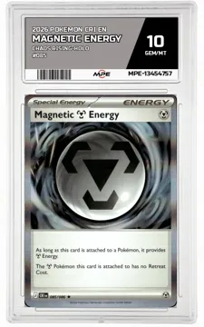 2026 POKEMON CRI EN Chaos Rising-HOLO #085 MAGNETIC ENERGY MPE 10 GEM/MT — graded card up for auction