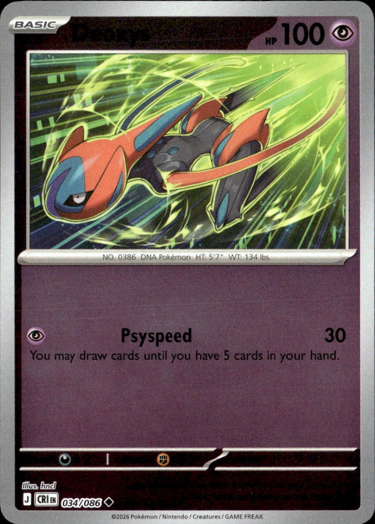 2026 Pokemon Cri En Deoxys graded slab