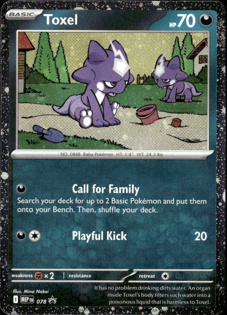 2025 Pokemon Mep En Toxel graded slab