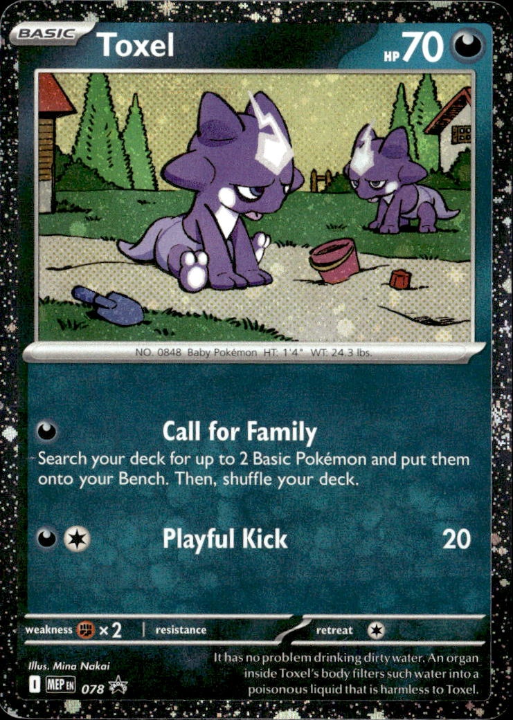 2025 Pokemon Mep En Toxel graded slab