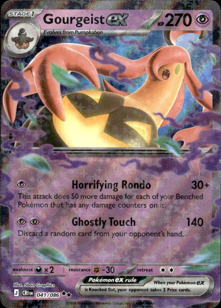 2026 Pokemon Cri En Gourgeist Ex graded slab