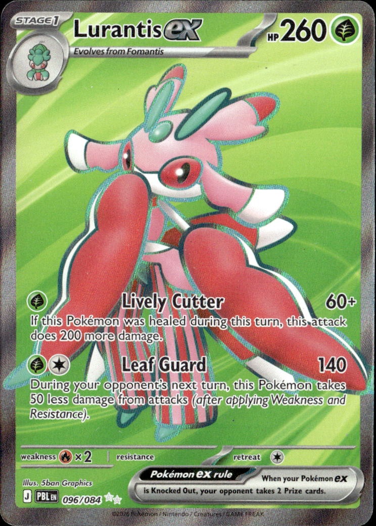 2026 Pokemon Pbl En Lurantis Ex graded slab