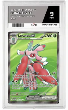 2026 POKEMON PBL EN Pitch Black-Ultra Rare #096 LURANTIS EX MPE 9 MINT — graded card up for auction