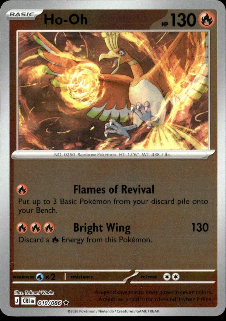 2026 Pokemon Cri En Ho-Oh graded slab