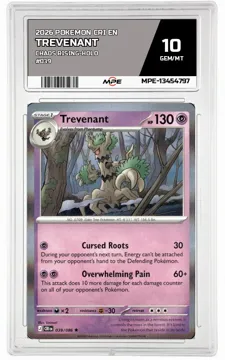 2026 POKEMON CRI EN Chaos Rising-HOLO #039 TREVENANT MPE 10 GEM/MT — graded card up for auction