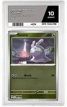2026 POKEMON CRI EN Chaos Rising-REV HOLO #066 GOOMY MPE 10 GEM/MT — graded card up for auction