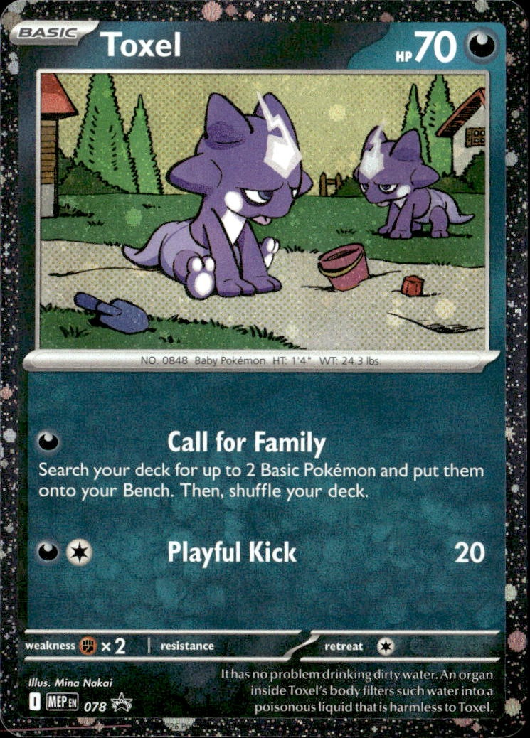 2025 Pokemon Mep En Toxel graded slab