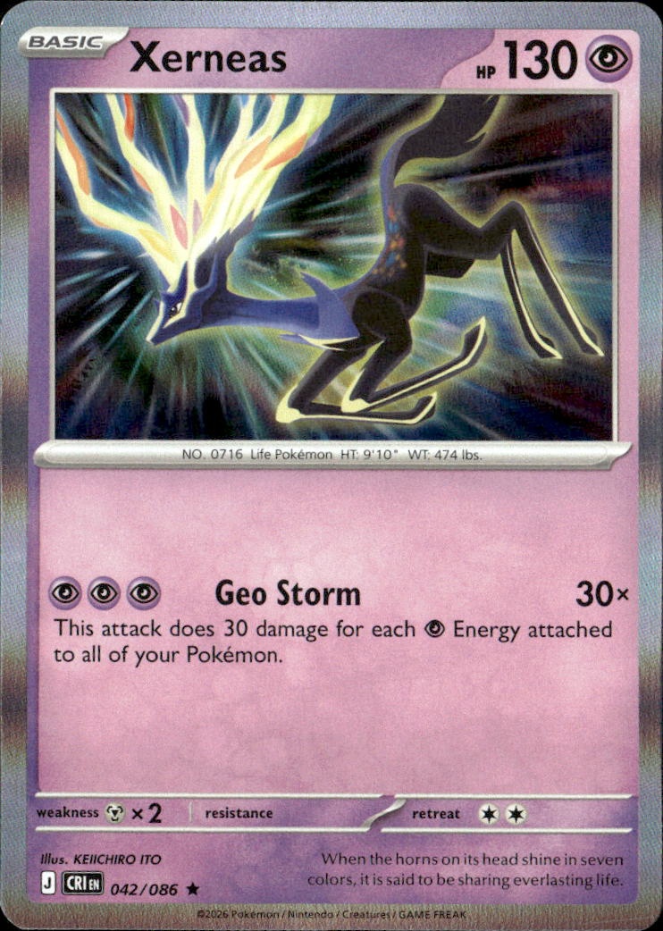 2026 Pokemon Cri En Xerneas graded slab