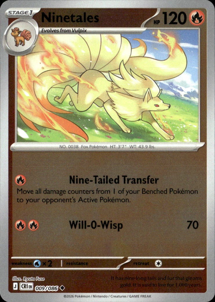 2026 Pokemon Cri En Ninetales graded slab