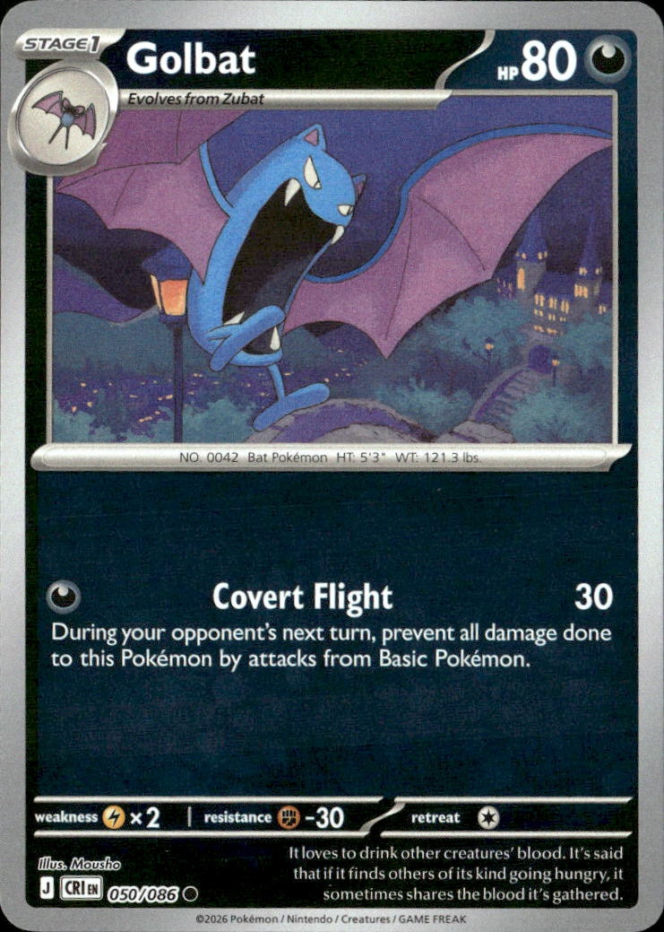 2026 Pokemon Cri En Golbat graded slab