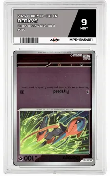 2026 POKEMON CRI EN Chaos Rising-REV HOLO #034 DEOXYS MPE 9 MINT — graded card up for auction