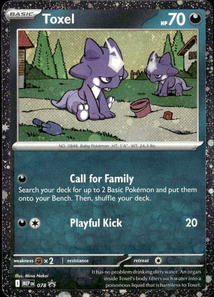 2025 Pokemon Mep En Toxel graded slab