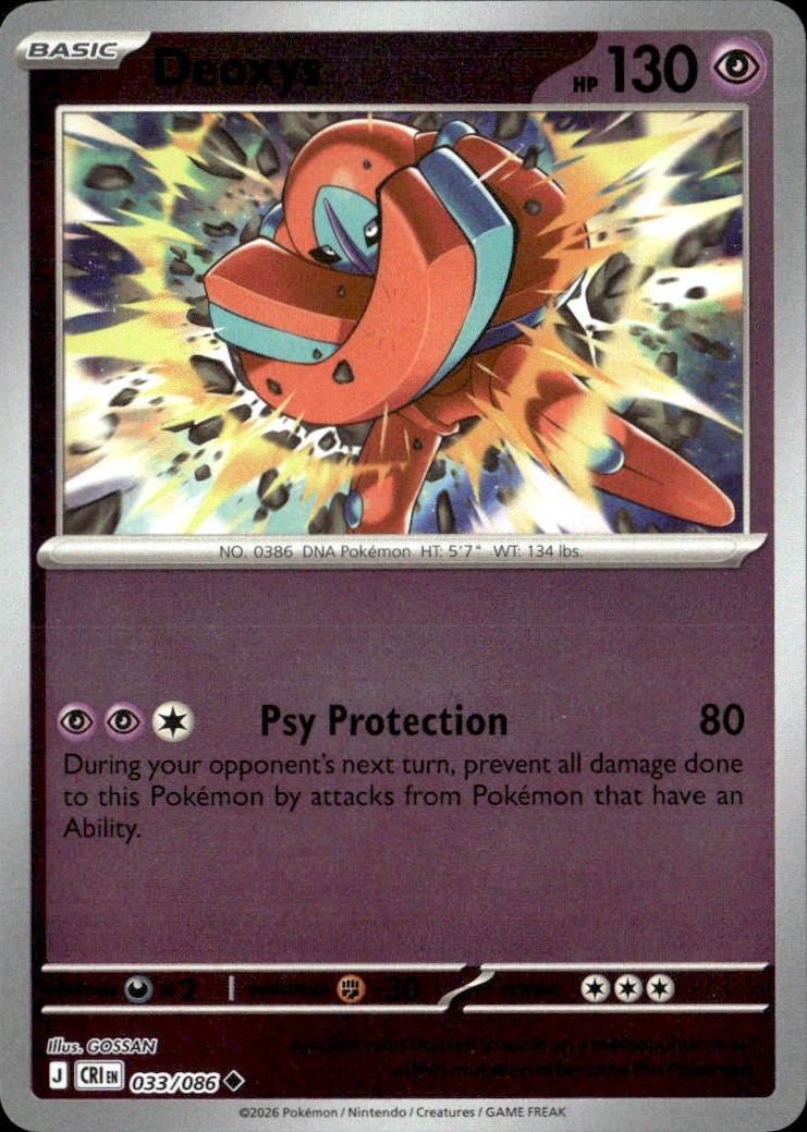 2026 Pokemon Cri En Deoxys graded slab
