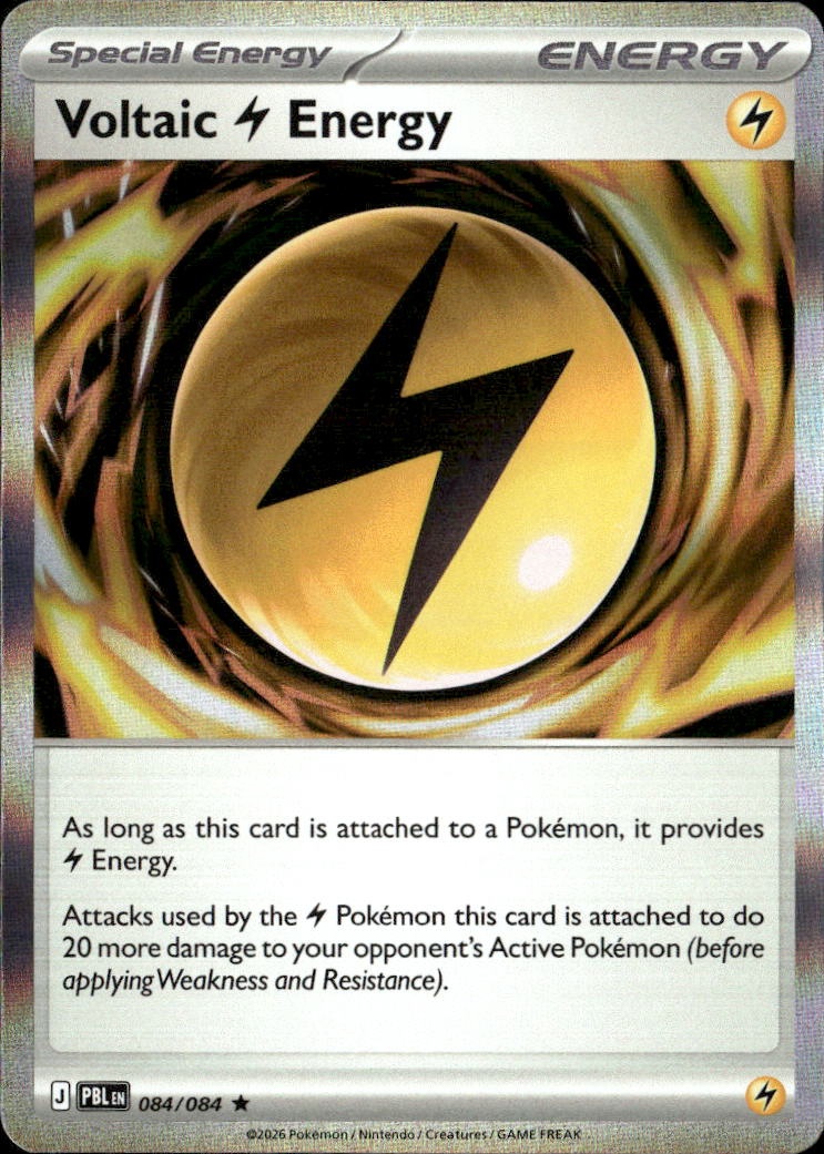 2026 Pokemon Pbl En Voltaic Lightning Energy graded slab