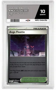 2026 POKEMON CRI EN Chaos Rising-REV HOLO #075 ANGE FLOETTE MPE 10 GEM/MT — graded card up for auction