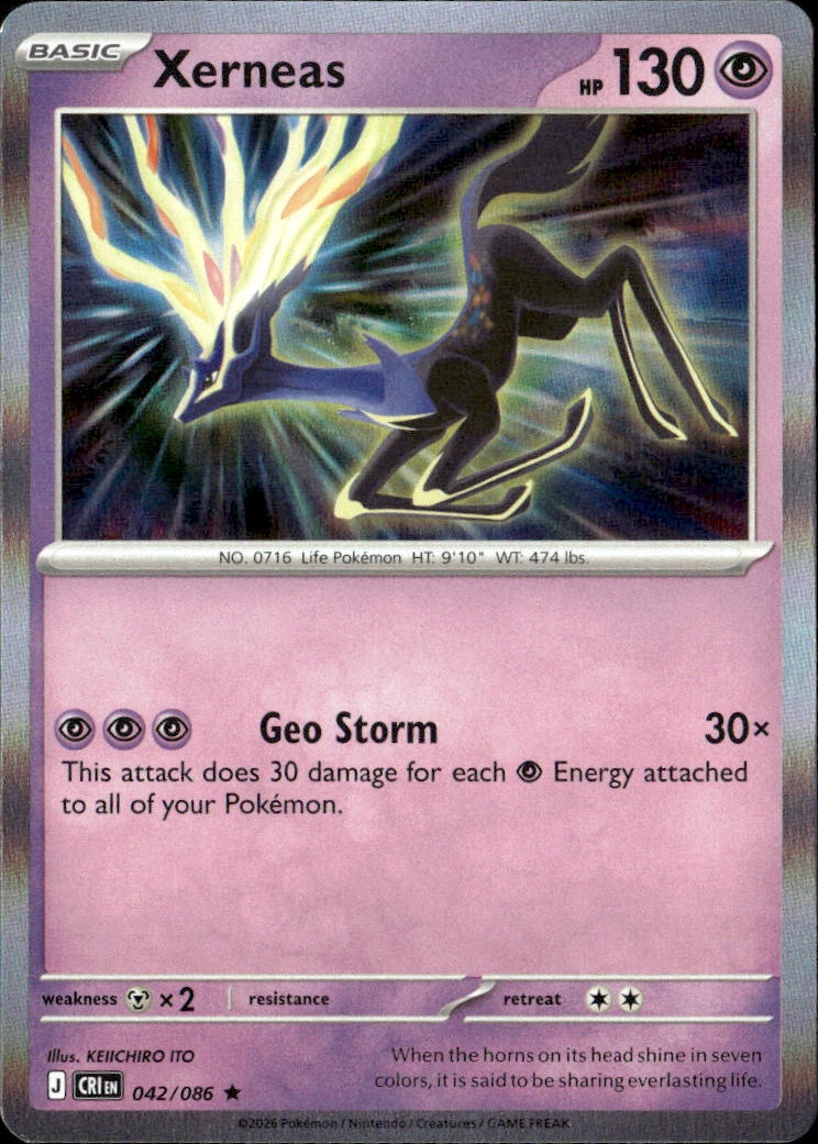 2026 Pokemon Cri En Xerneas graded slab