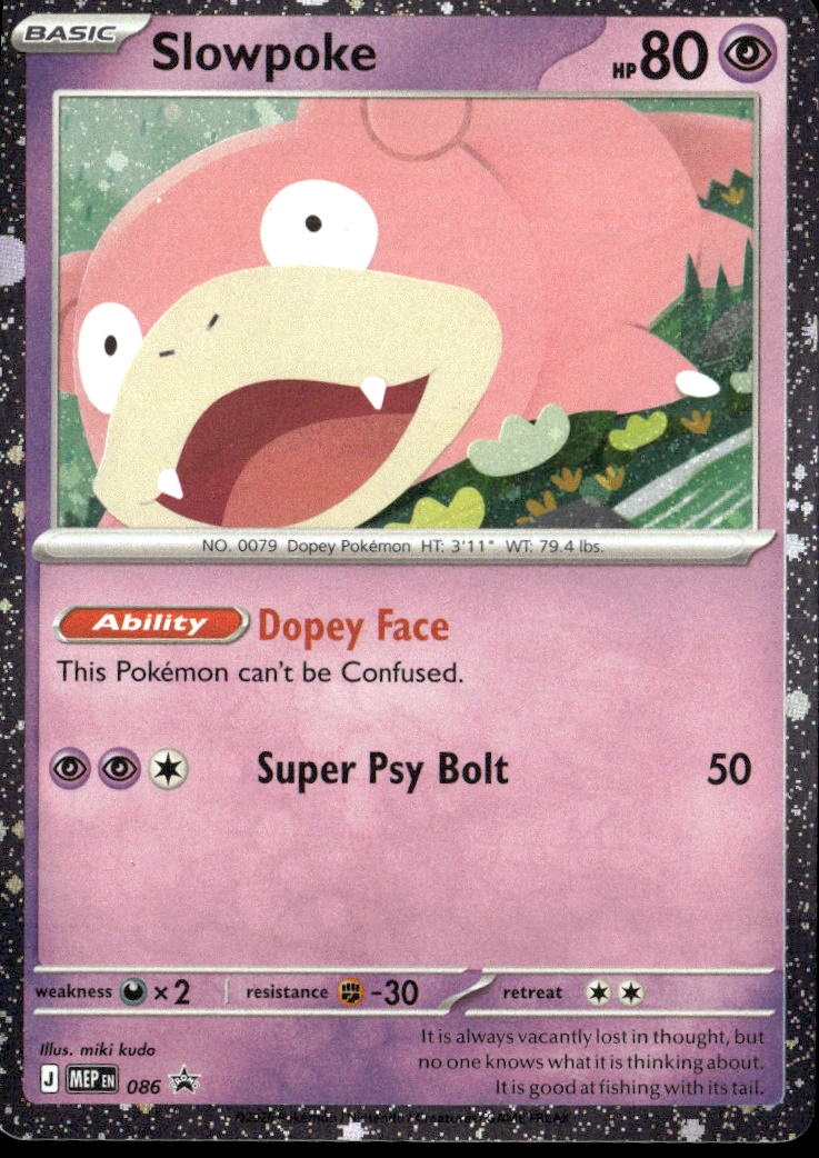 2025 Pokemon Mep En Slowpoke graded slab