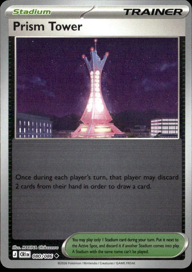 2026 Pokemon Cri En Prism Tower graded slab