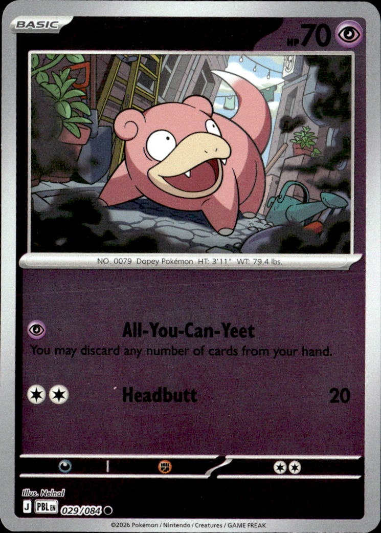 2026 Pokemon Pbl En Slowpoke graded slab