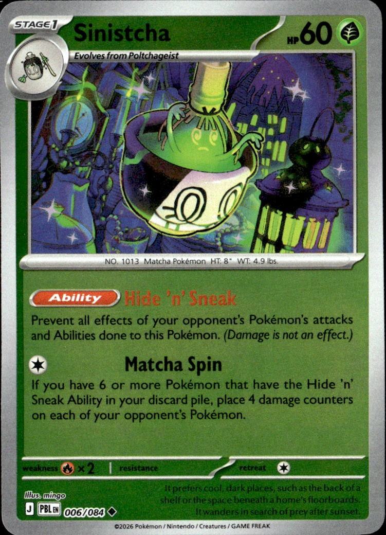 2026 Pokemon Pbl En Sinistcha graded slab
