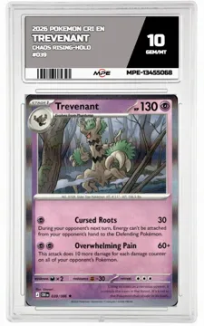 2026 POKEMON CRI EN Chaos Rising-HOLO #039 TREVENANT MPE 10 GEM/MT — graded card up for auction