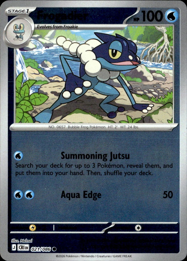 2026 Pokemon Cri En Frogadier graded slab