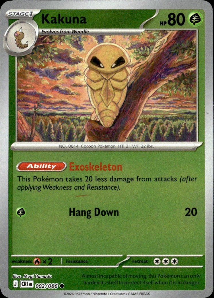 2026 Pokemon Cri En Kakuna graded slab