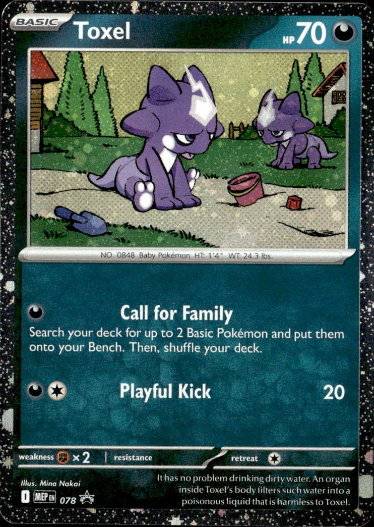 2025 Pokemon Mep En Toxel graded slab