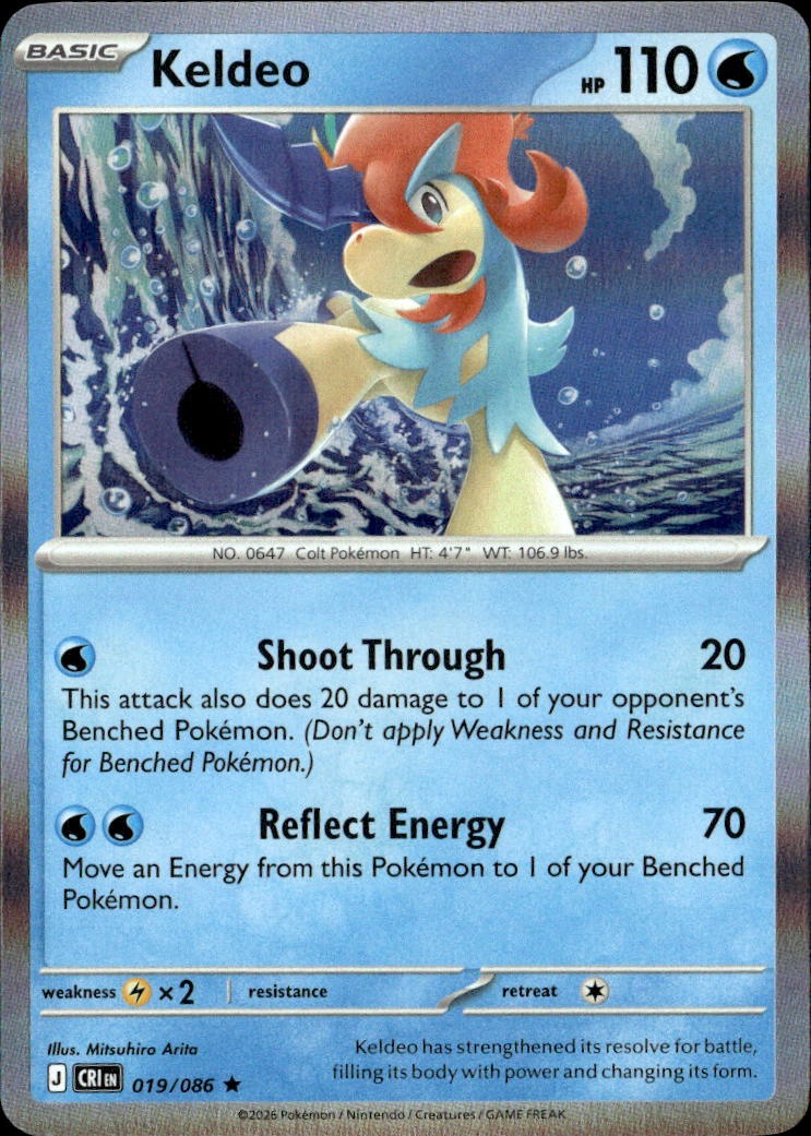2026 Pokemon Cri En Keldeo graded slab