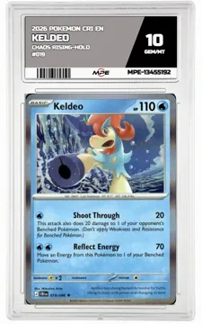 2026 POKEMON CRI EN Chaos Rising-HOLO #019 KELDEO MPE 10 GEM/MT — graded card up for auction