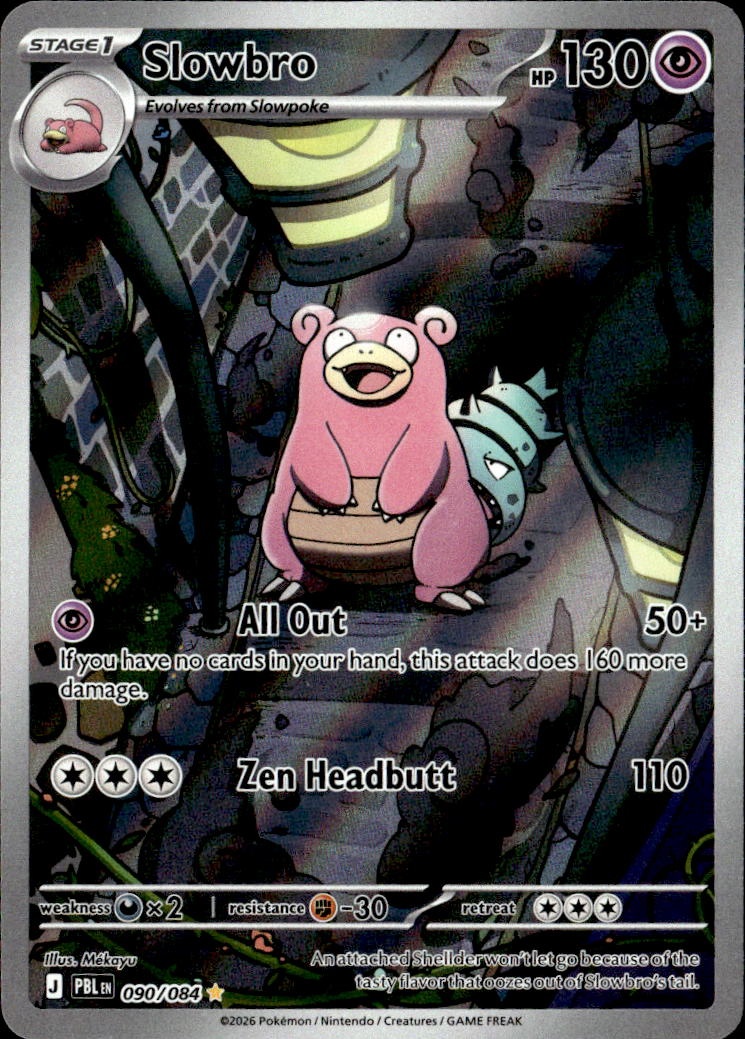 2026 Pokemon Pbl En Slowbro graded slab