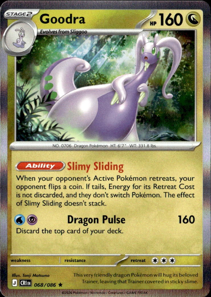2026 Pokemon Cri En Goodra graded slab