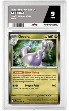 2026 POKEMON CRI EN Chaos Rising-HOLO #068 GOODRA MPE 9 MINT — graded card up for auction
