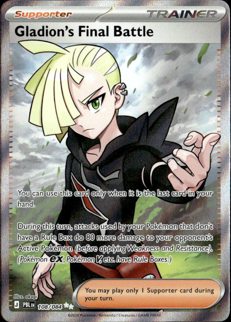2026 Pokemon Pbl En Gladion'S Final Battle graded slab