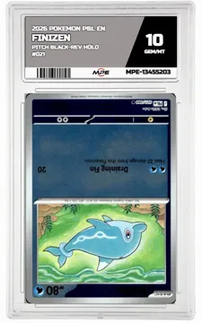 2026 POKEMON PBL EN Pitch Black-REV HOLO #021 FINIZEN MPE 10 GEM/MT — graded card up for auction