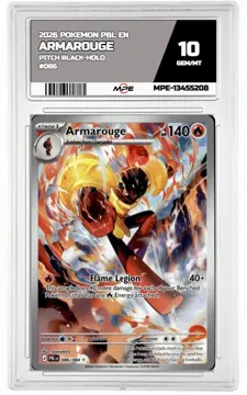2026 POKEMON PBL EN Pitch Black-HOLO #086 ARMAROUGE MPE 10 GEM/MT — graded card up for auction